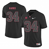 Alabama Crimson Tide 34 Damien Harris Black Shadow Nike College Football Jersey Dzhi,baseball caps,new era cap wholesale,wholesale hats